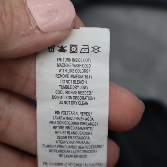 Rebook Sweatshirt Womens S Gray Long Sleeve Drawstring Logo Pullover Hoodie - Picture 8 of 16